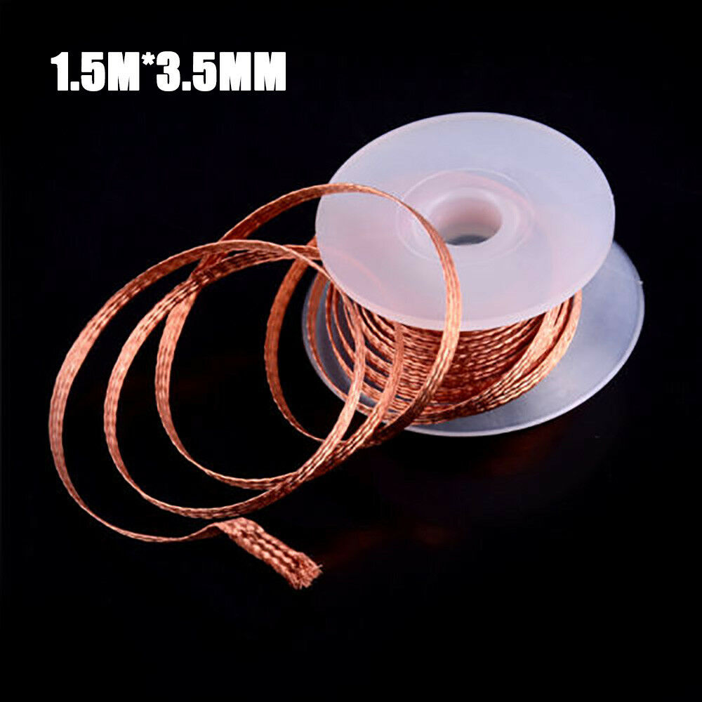 3.5mm 1.5M Desoldering Braid Solder Remover Wick Copper Spool Wire Useful Tools