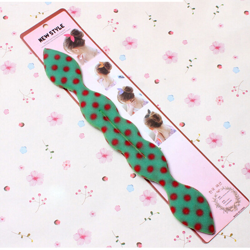 Rabbit Ear Magic Sponge Hair Styling Curler Roller Donut Bun Maker Twist'Tool XC