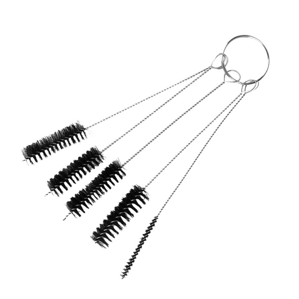 5 Pieces Wire Tattoo Grip Nozzle Pipe Cleaner Brushes Set for Glasses Bottle