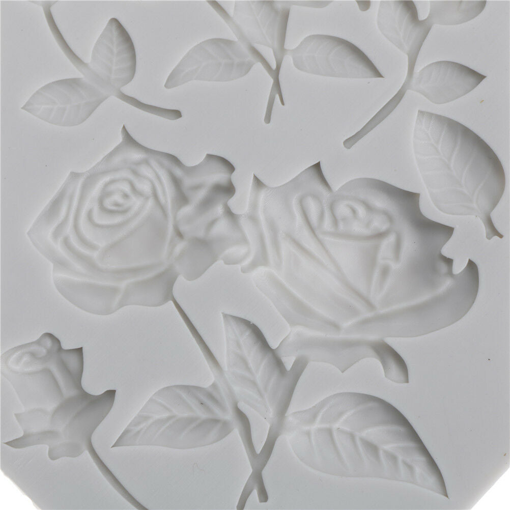 Sugarcraft Rose Slicone Fondant Mold Cake Decor Tools Chocolate Gumpaste .l8
