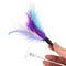 Cat Toys Feather Stick Spring Suction Cup Pet Teaser Funny Interactive Wand Bell