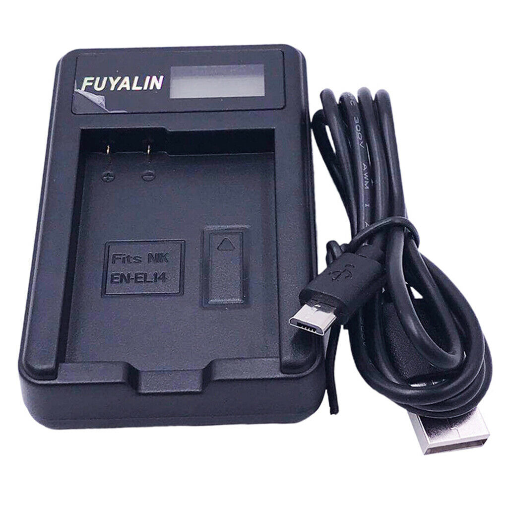 Camera charger for Nikon EN EL14 D3200 D3300 D3500 D5300