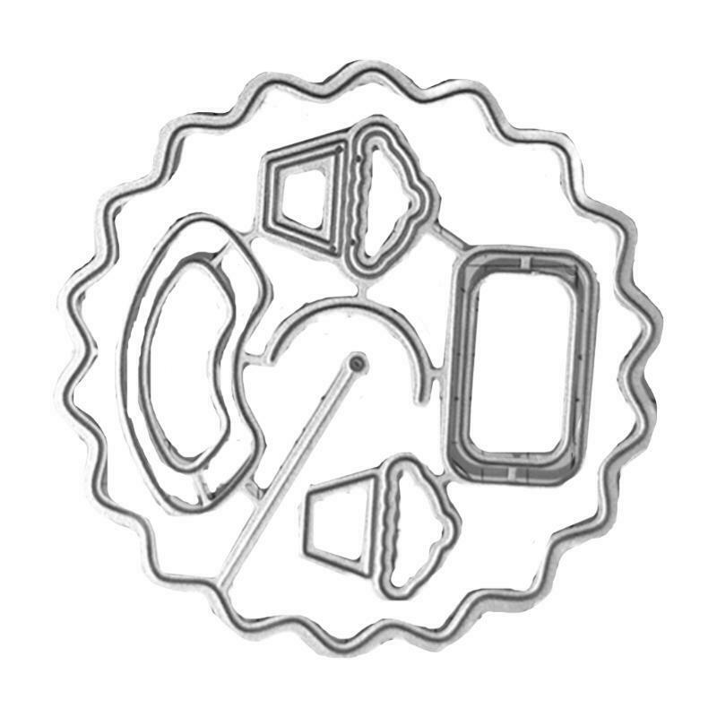 Rainbow Metal Cutting Dies Stencil DIY Scrapbooking Album Paper Card Template