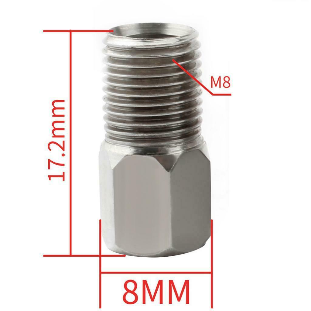 4 Pieces Bike Brake Hose Connector Hydraulic Brake Oil Hose Fitting Screw,