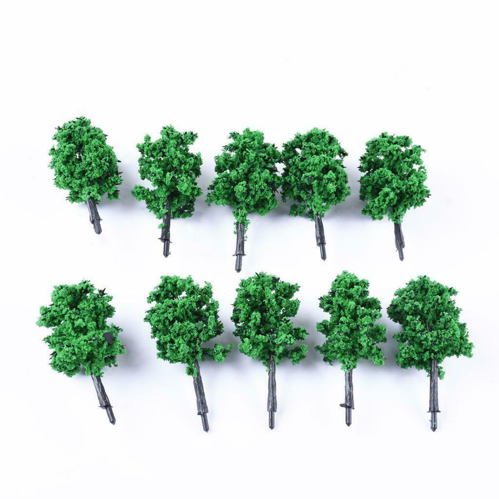 Lot of 10 Pieces Trees Trunks Plastic Models for Landscape Construction Park -