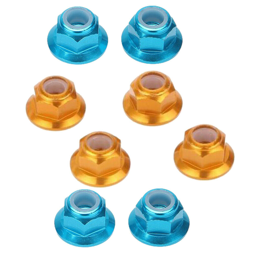 Lot 8pcs  Nut Nylon M4 Aluminum Alloy Replacement Parts