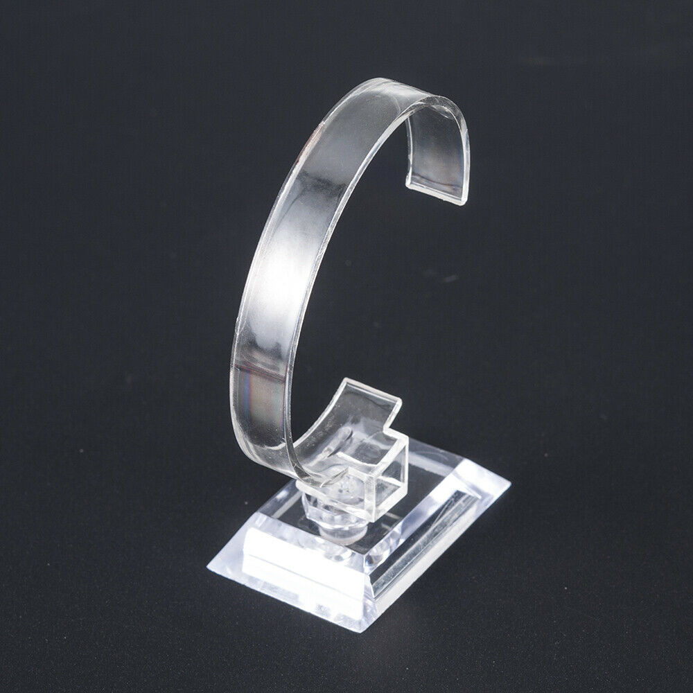 Display Good Rack Clear Holder Stand Plastic Fashion Show Case For Wrist Watch~