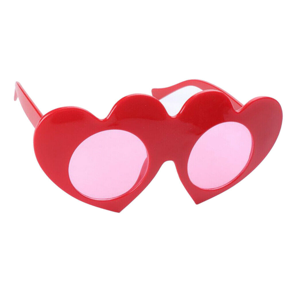 Romantic Heart Let it Snow Framed Plastic Glasses Woman Costume Accessories