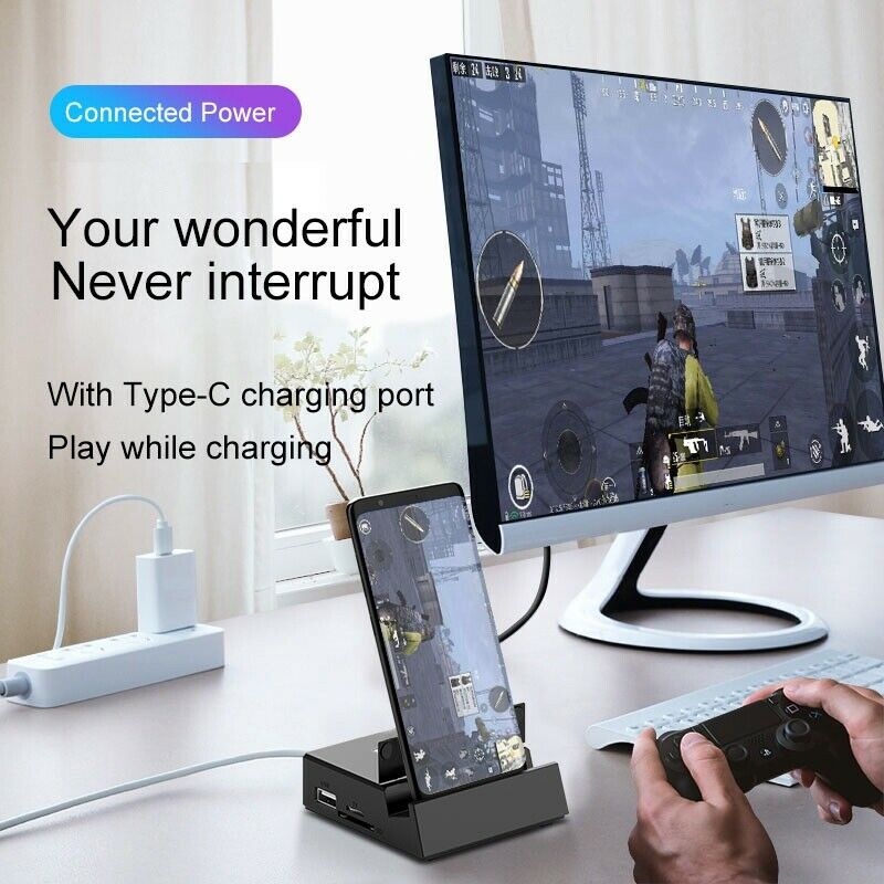USB Type C to MI HUB Dock Station Power Adapter for Huawei P30 P20 Pro USB TypD5