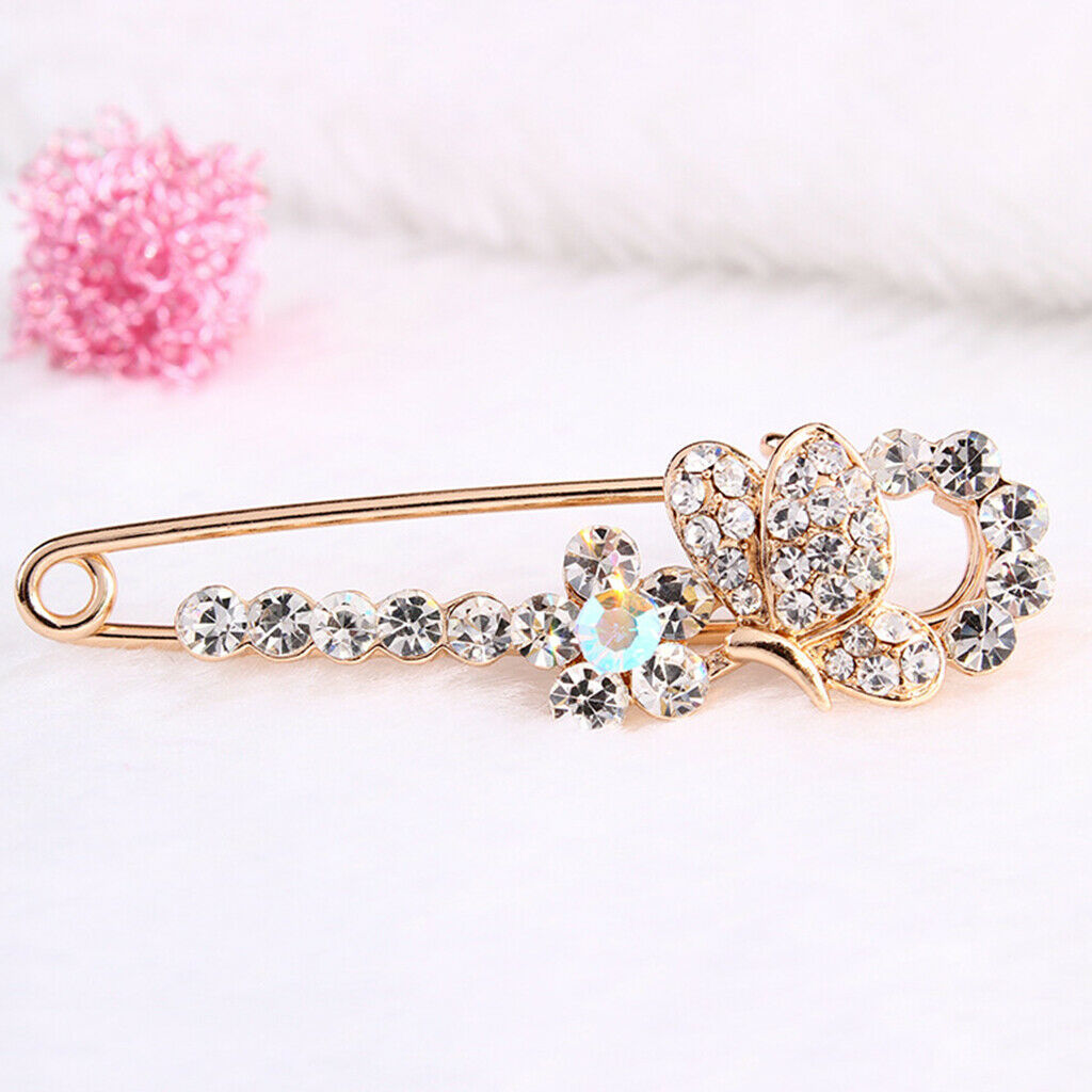 Insect Bug Butterfly Safety Pin Scarf Gown Clip Pin Wedding Party Supplies