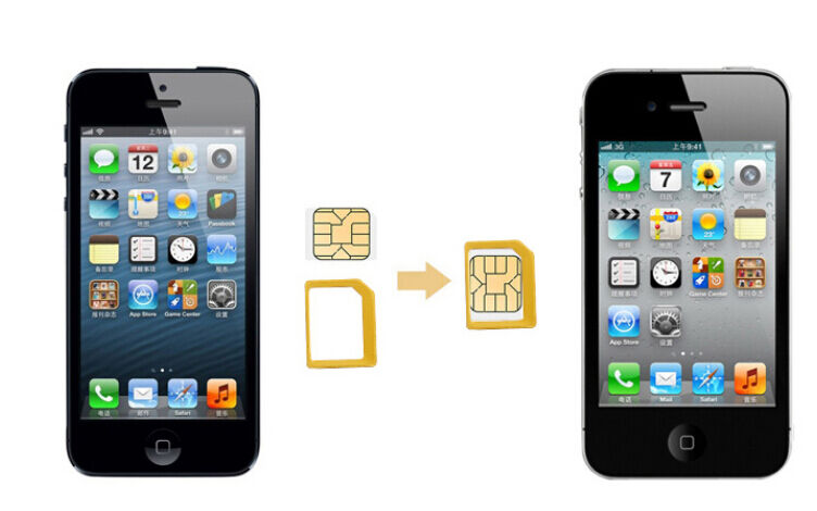 Convert Nano SIM Card to Micro/Standard Adapter For i Phone 6 5 4S 4 3-PCS sx