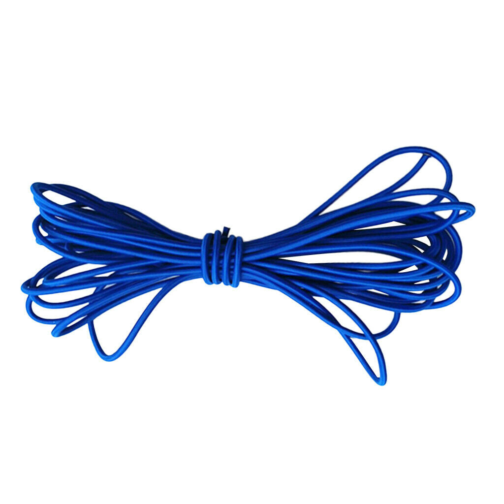 5mm Blue Elastic Rubber Bungee Rope Shock Cord Tie Down Boat UV Stable 5m