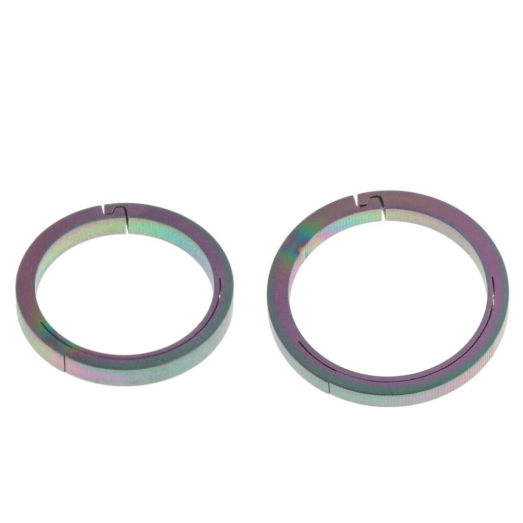 2Pieces Round Carabiner Camping Keychains Clip Backpack Holder Outdoor