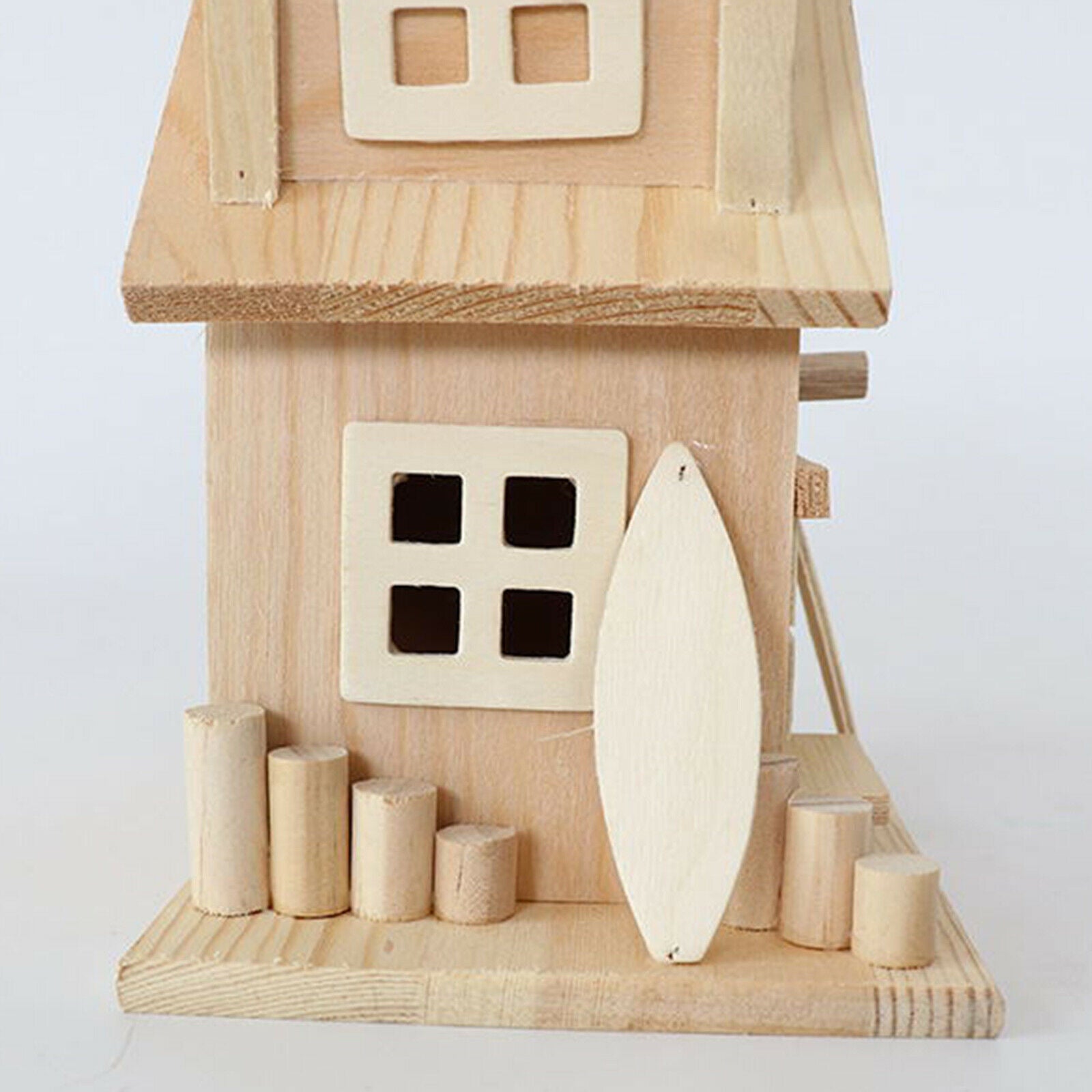 Pinewood Rural Garden Hanging Bird Nest Feeder Bird House Cage Rest Place