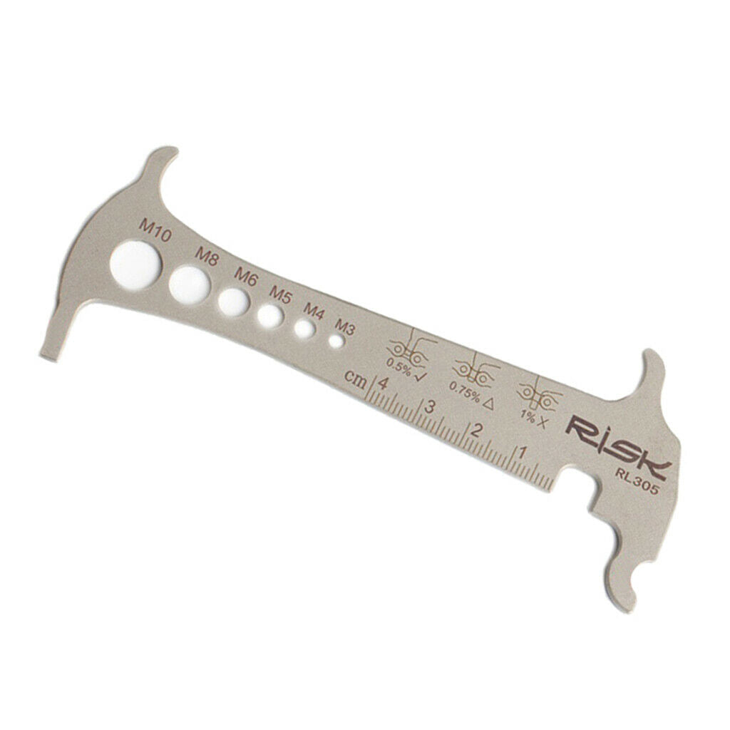 2x Cycling Chain Checker Chain Wear Indicator Gauge Stretched Repair Tool