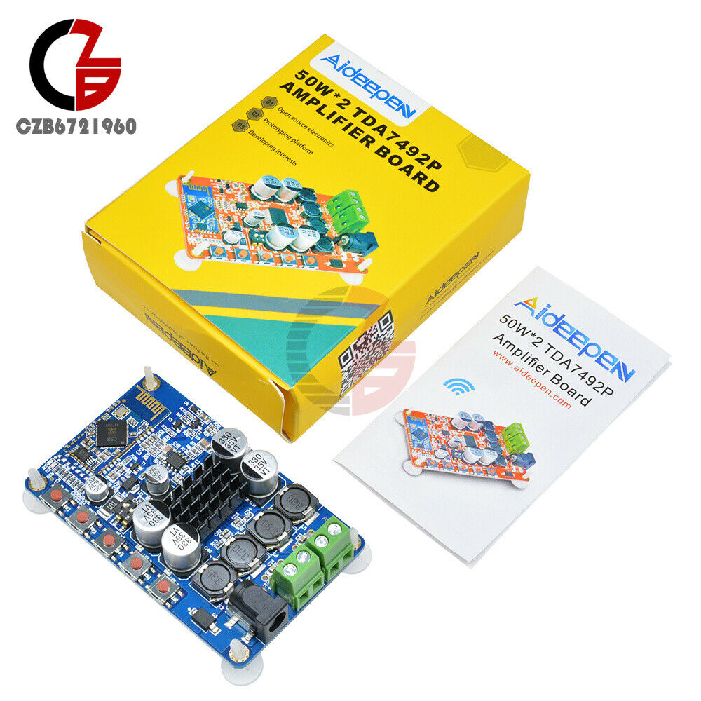 Aideepen TDA7492P 50W+50W Bluetooth 4.0 Audio Receiver Digital Amplifier Board