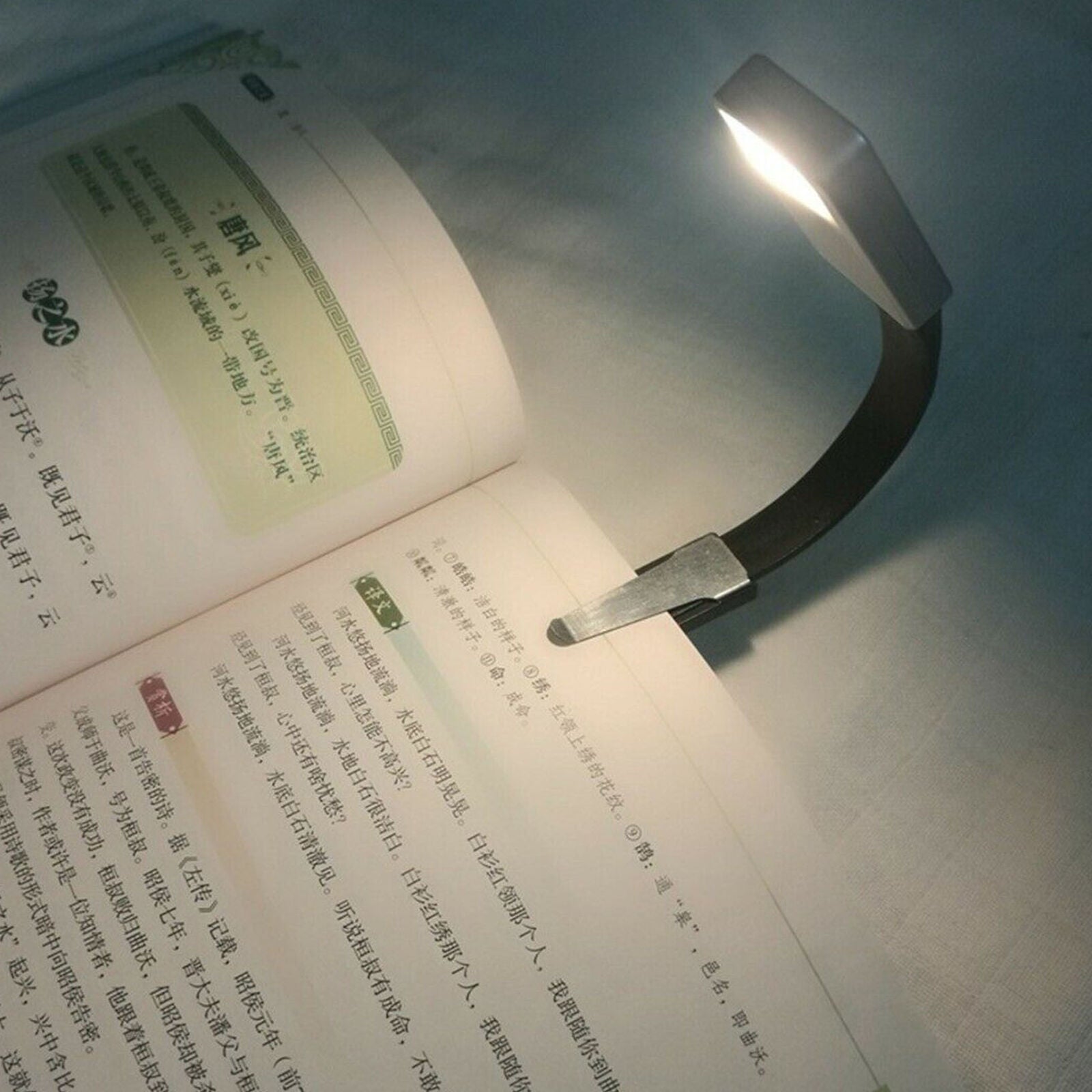 Klemmleuchte Clip LED-Clip Leselampe mit LED Power Buchleuchte Leuchte Lampe