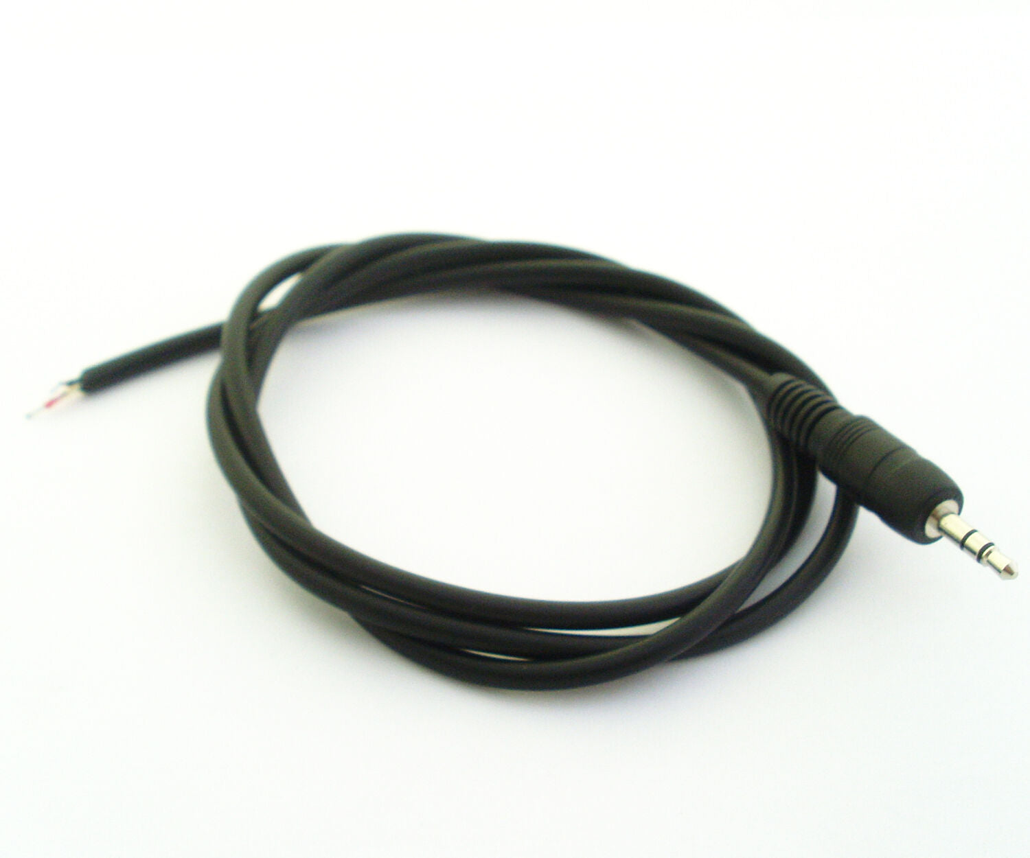 2pcs 3.3FT 1M Audio cable 3.5mm Stereo male plug Black