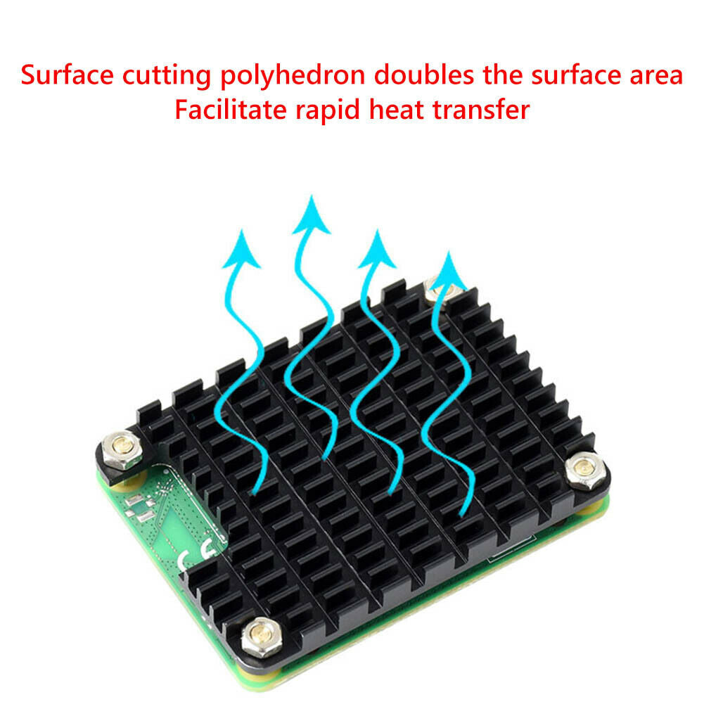 Aluminum Heatsink Notched for Antenna Heat Dissipation for Raspberry Pi Compute