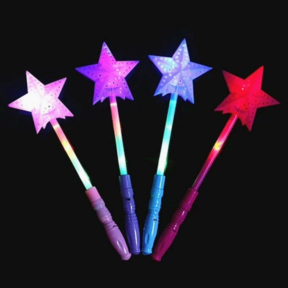 LED Magic Star Stick Flashing Lights up Glow Sticks Party Concert Luminous Xmas^