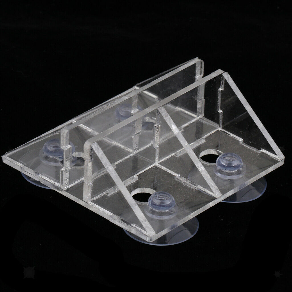 Acrylic Aquarium Breeding Separator Suction Cup Divider Sheet Holder Clip
