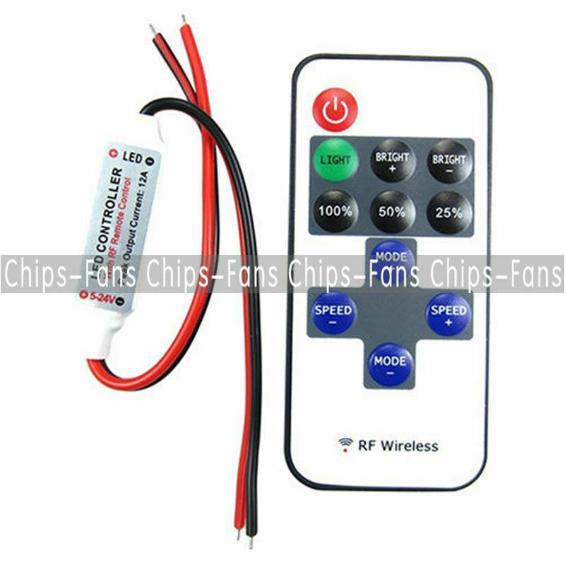 Mini 12V RF sans Fil Interrupteur Ã  Distance ContrÃ´leur Variateur pour LED Bande