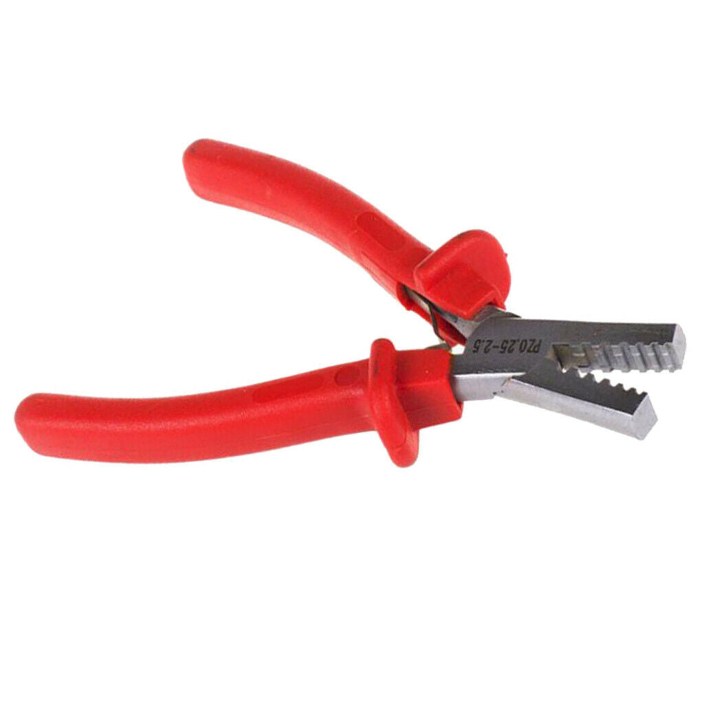Small Crimping Plier Cable End-sleeves Ferrules Crimper Tool 0.25-2.5mm2