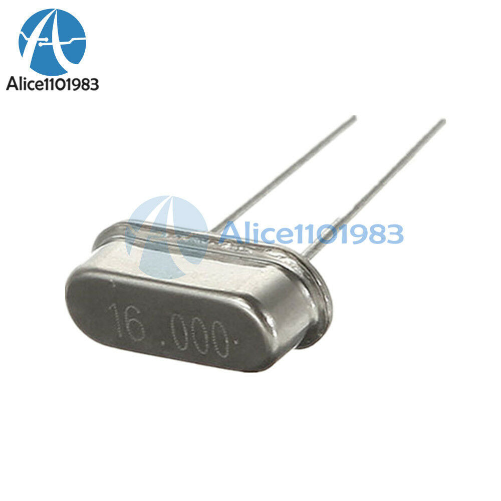 10Pcs 16MHz 16.000MHz 16M HZ HC-49S Inline Feet Passive Crystal Oscillator 20pF
