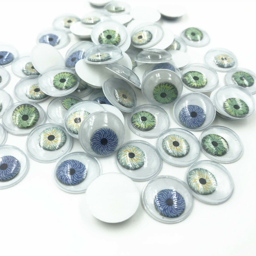 100pcs Joggle Movable Mixed Eye Kid Handicrafts DIY Scrapbooking 15mm
