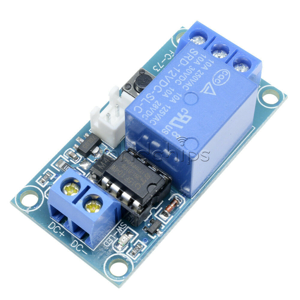 12V 1-Channel Latching Relay Module with Touch Bistable Switch MCU Control
