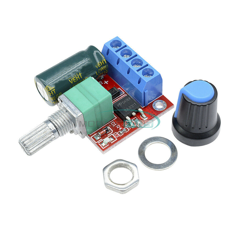 DC 5V 6V 9V 12V 24V 5A PWM DC Motor Speed Controller Regulator Switch LED Dimmer