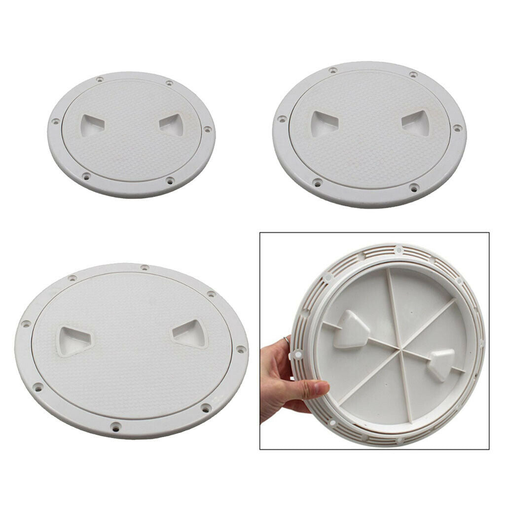 ABS Plastic White Boat 4" Deck Inspection Hatch For Yacht Marine Water Tight