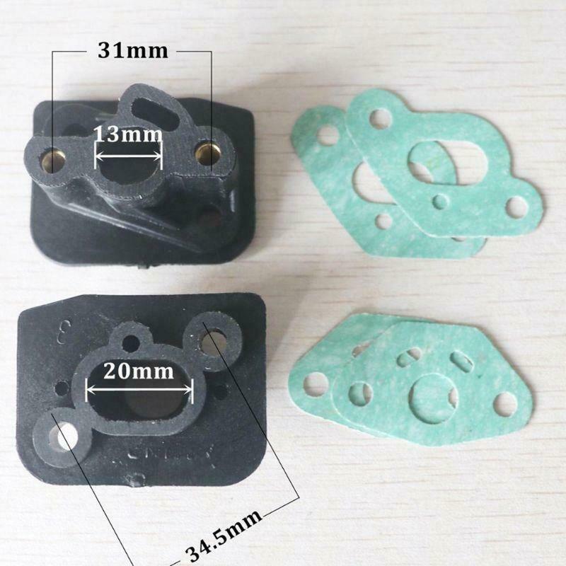 2pcs 36F / 33 Brush cutter intake manifold carburetor connector adaptor