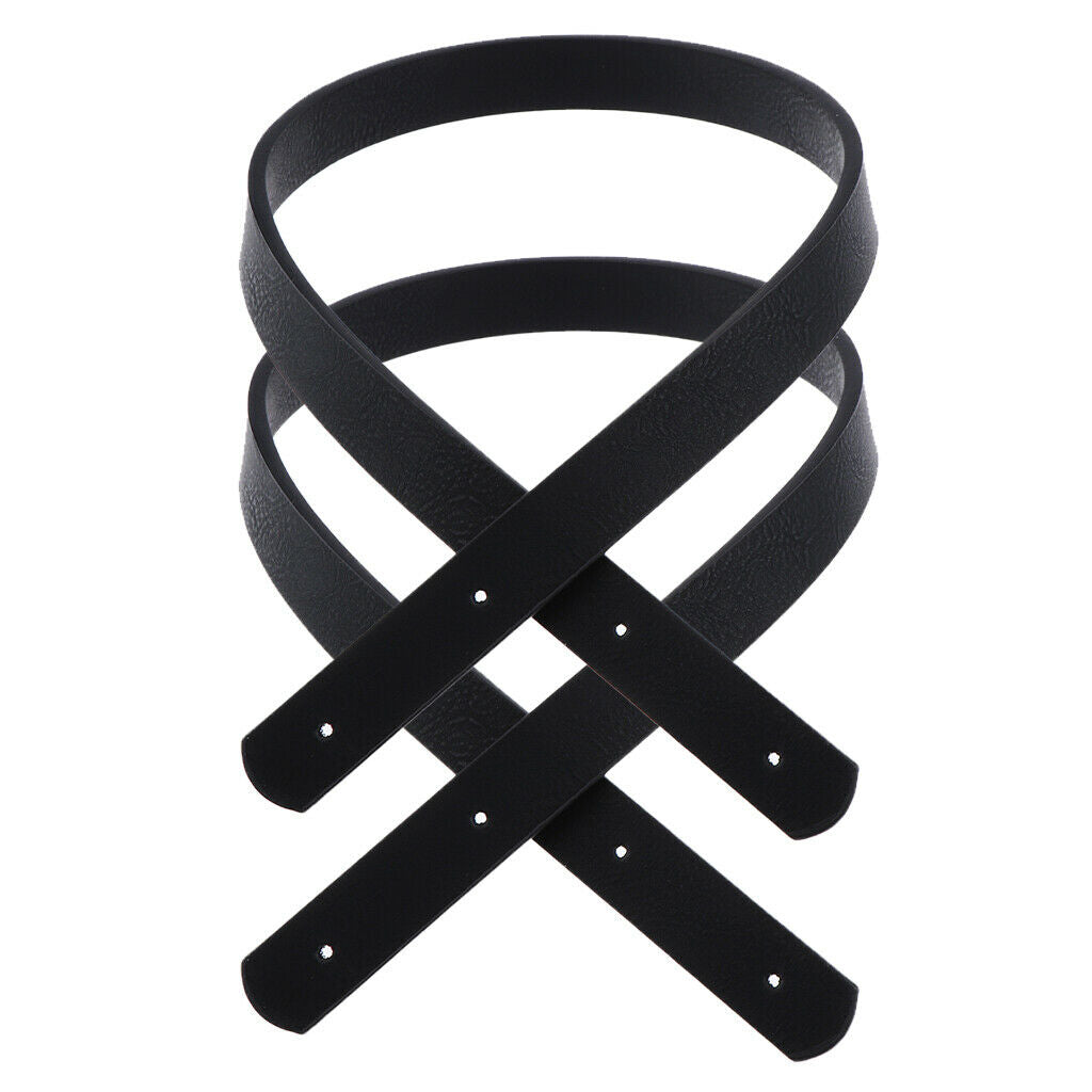 Pack of 2pcs Women Black Bag Strap Belt Shoulder Bag Replacement Belt Handle