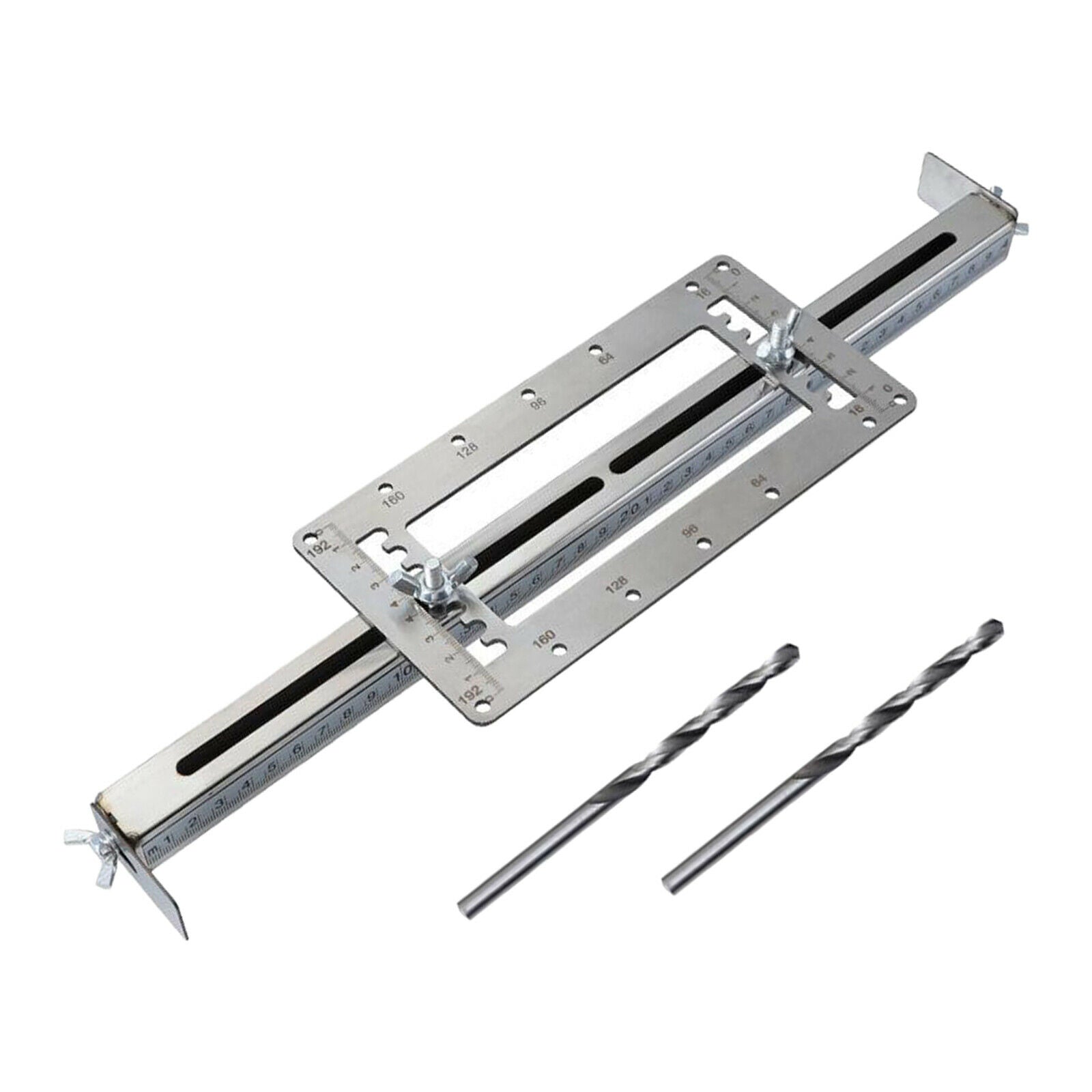 Cabinet Hardware Jig Adjustable Punch Locator Template Tool Drill Guide Wood