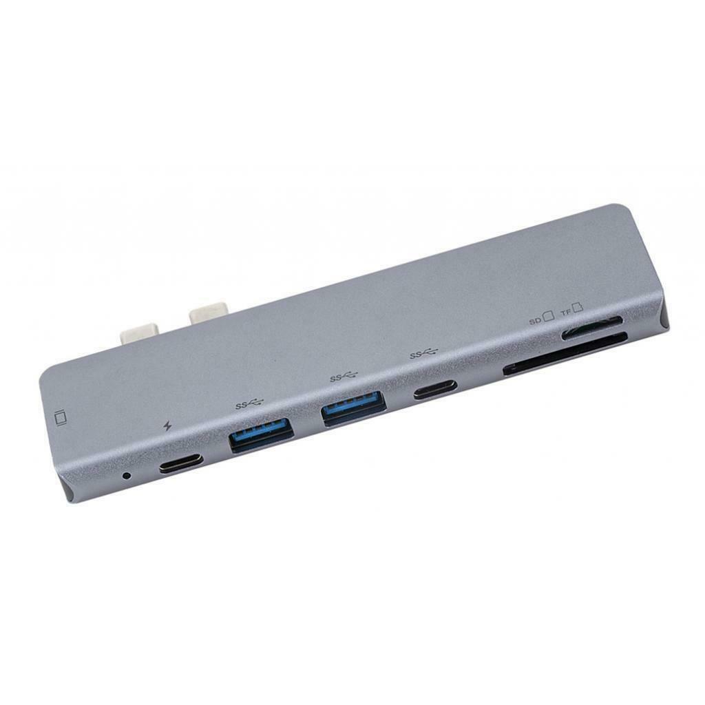 7 In 1 Type-C To   Adapter, USB C Male, TF Card, SD Card, USB C Female For