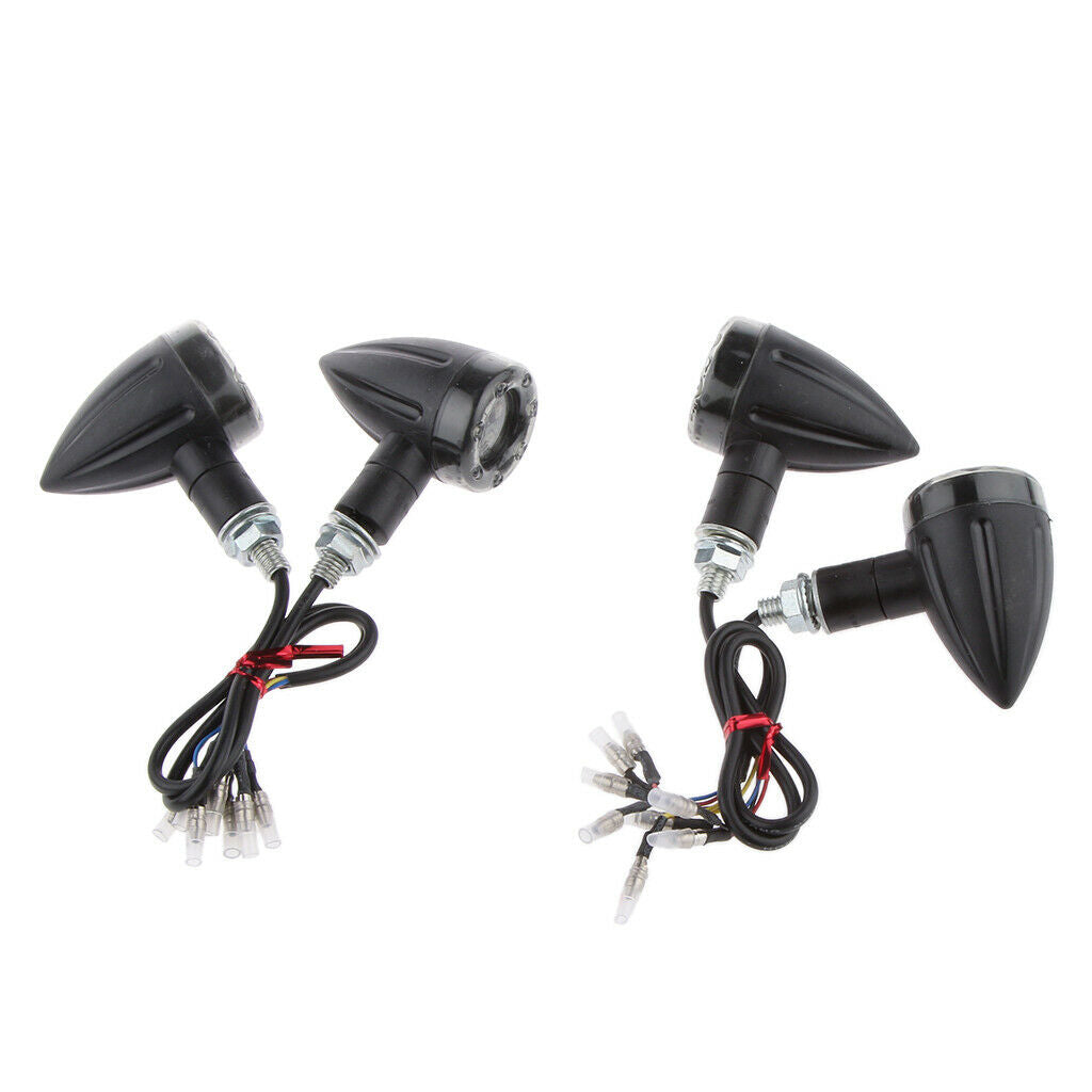 4pcs LED Turn Signal Indicator Light - Motorcycle Accessories Blinker Lamp
