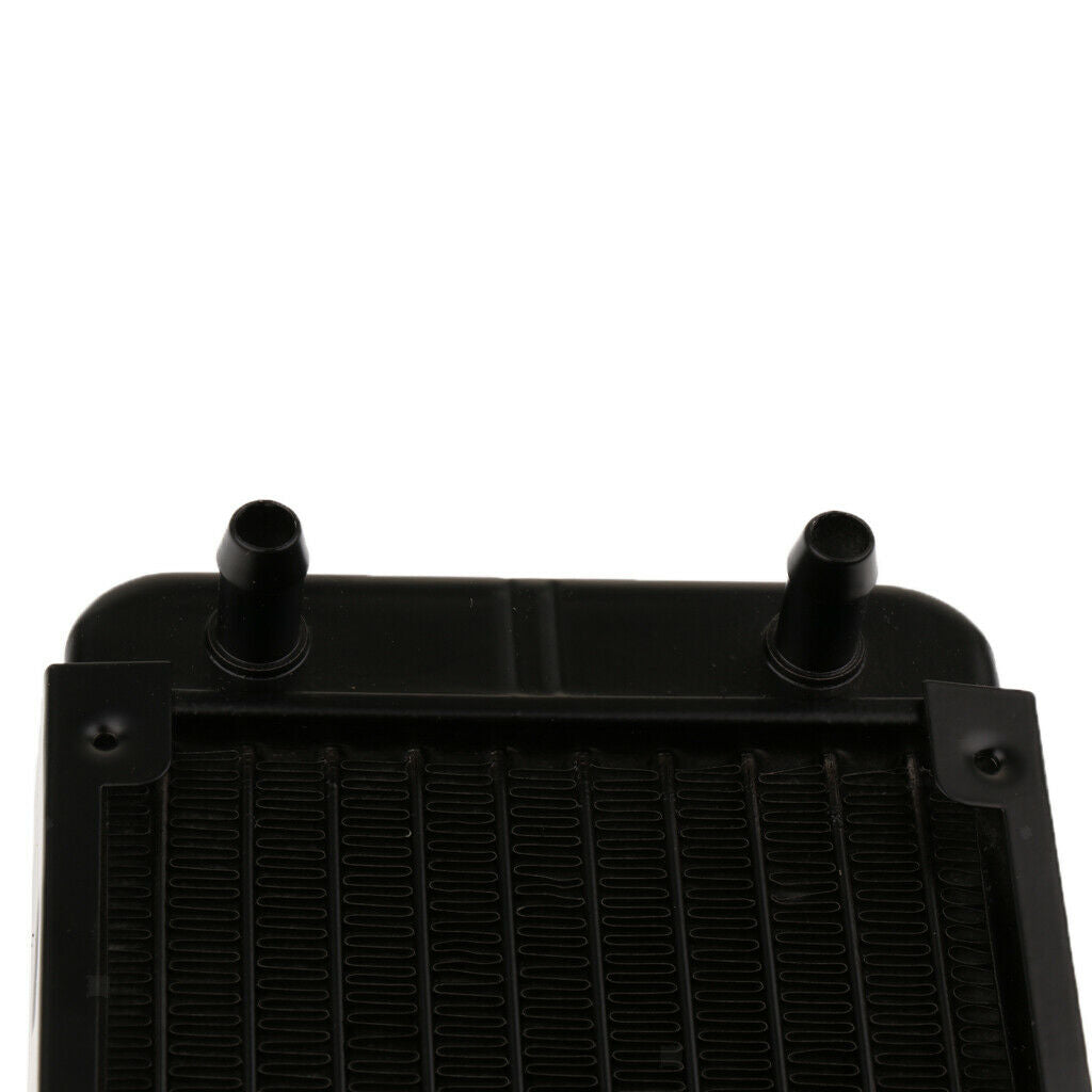 1x Aluminum Water Heat Exchanger 10Pipe For CPU 240mm Straight Mouth