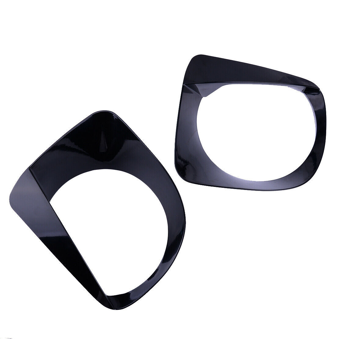 2pcs Front Headlight Lamp Angry Eyes Cover Trim Fit for Jeep Renegade 19-20 Atn