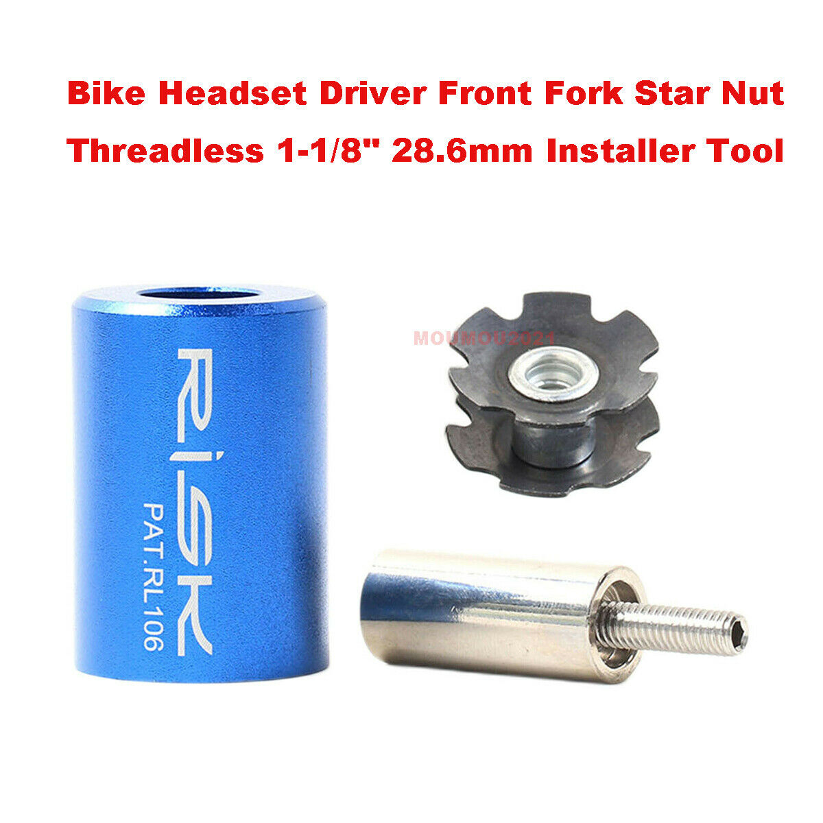 Bike Headset Driver Front Fork Star Nut Threadless 1-1/8'' 28.6mm Installer Tool
