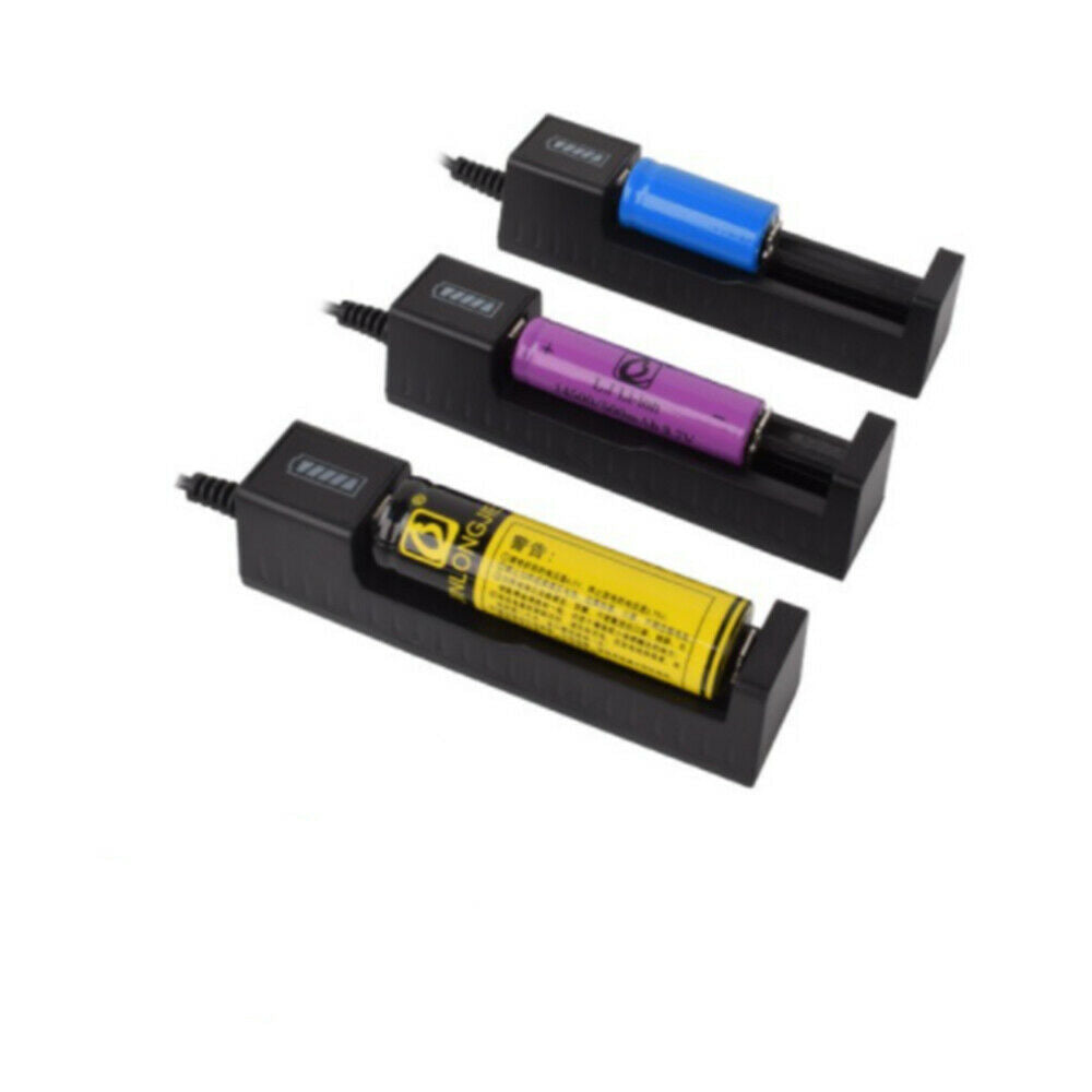 Universal 1 slot Battery USB Charger adapter LED Smart Chargering for Li-ion