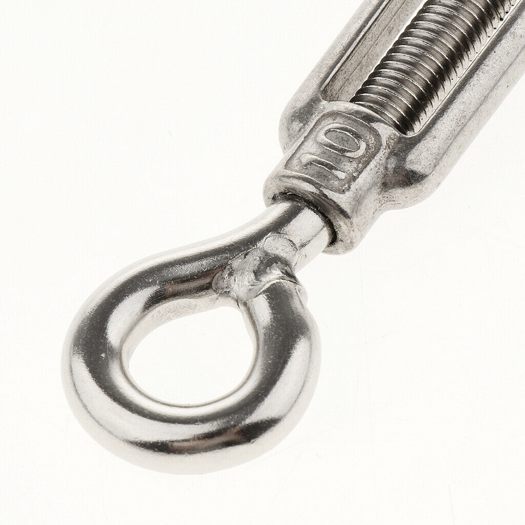 304 Stainless Steel Turnbuckle Screw M10 Suitable for Tightening Rope, Length