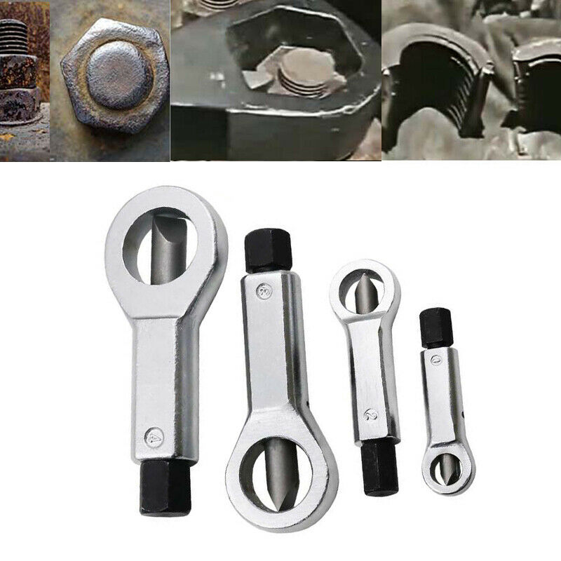 4x 9-27mm Nut Splitter Breaker Manual Pressure Nut Remover Extractor Tools Handy