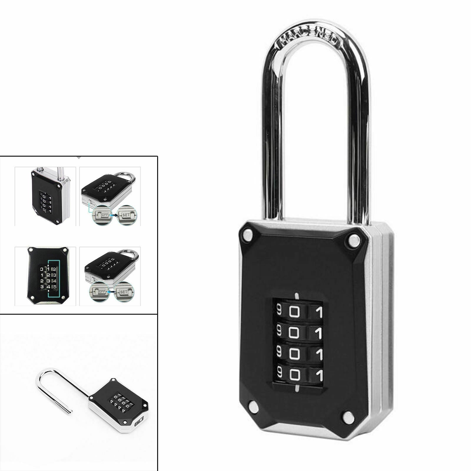 Door Handle Hook Password House Cupboard Lock Box Locker Lock Set for Locker