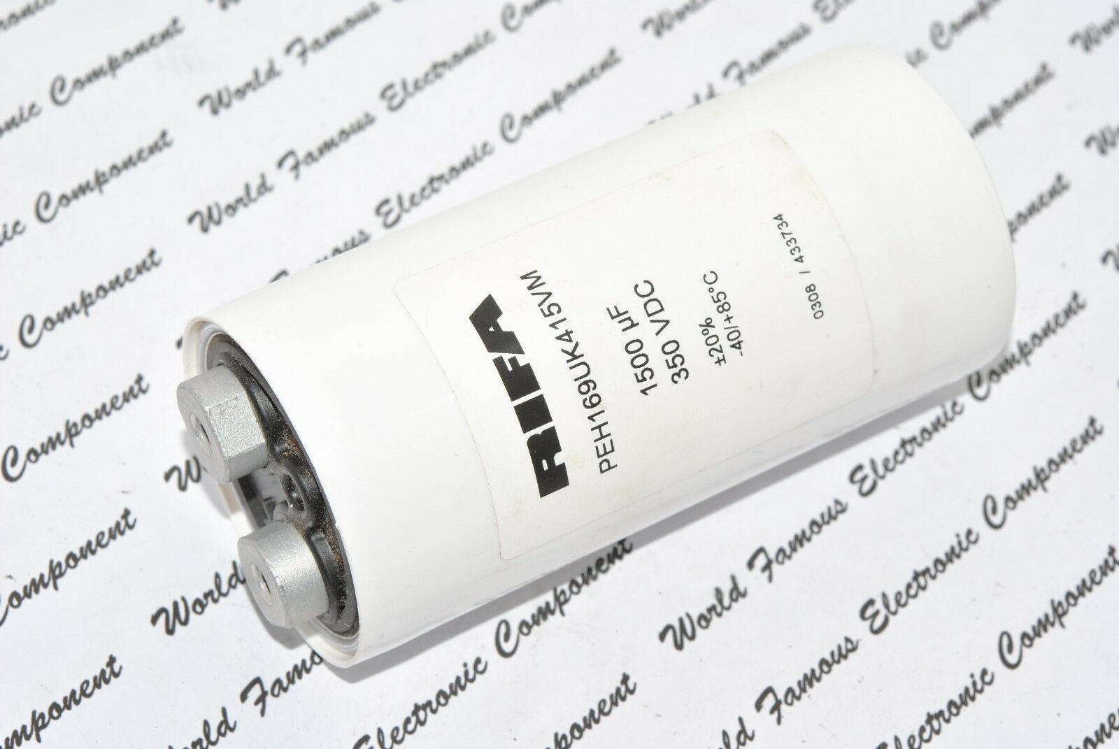 1pcs - RIFA 1500uF (1500µF) 350V PEH169UK415VMU2 Screw Terminal Capacitor NOS