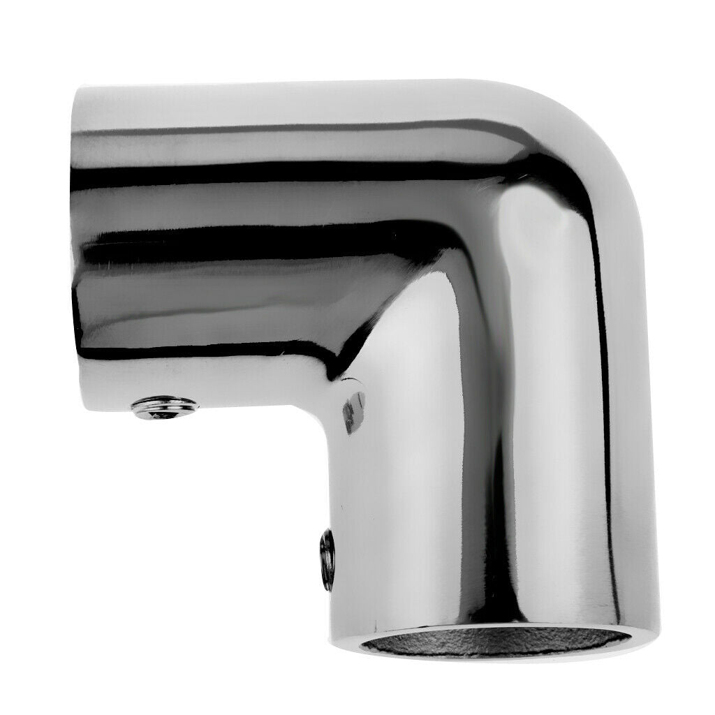 Heavy Duty Boat Hand Rail Fitting 90 Deg - 7/8 inch Elbow Stainless Steel Marine