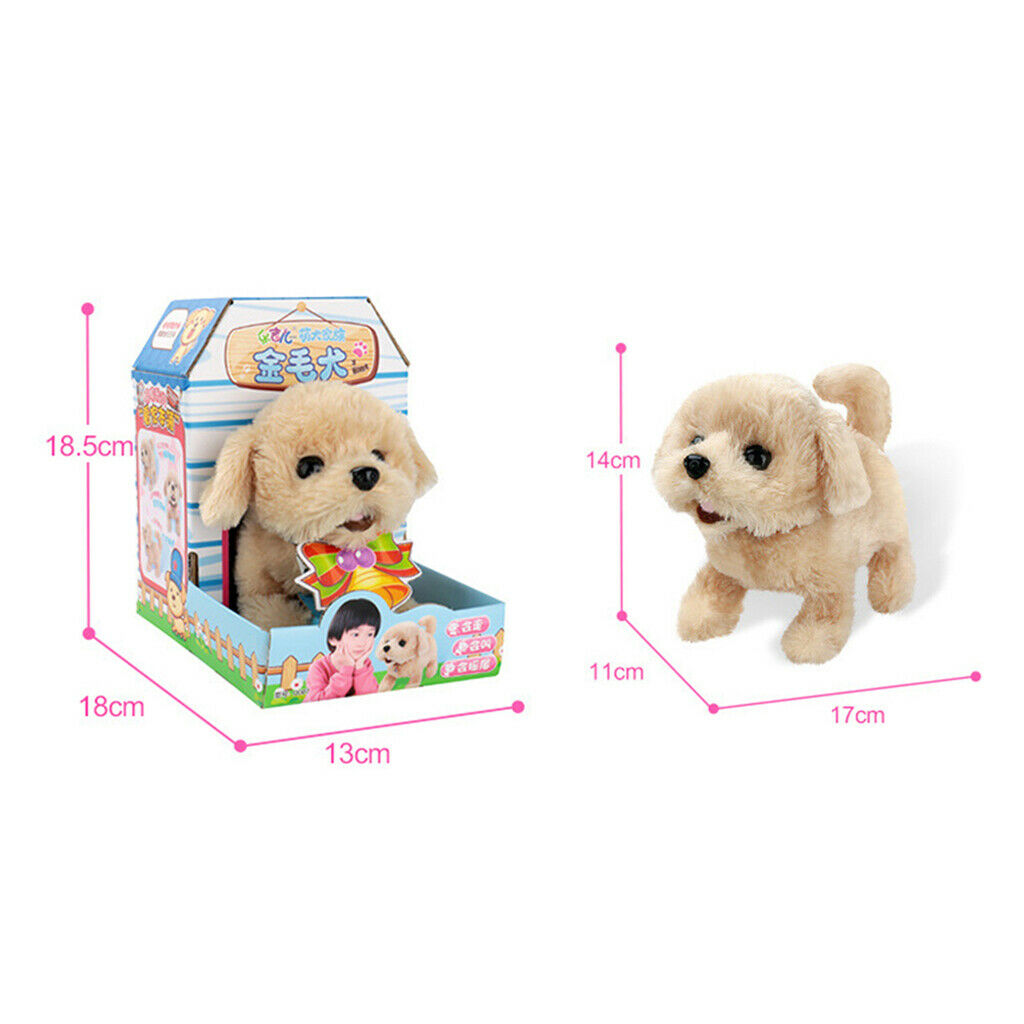 Smart Plush Dog Robotic Animal Kids Interactive Toys Golden Retriever