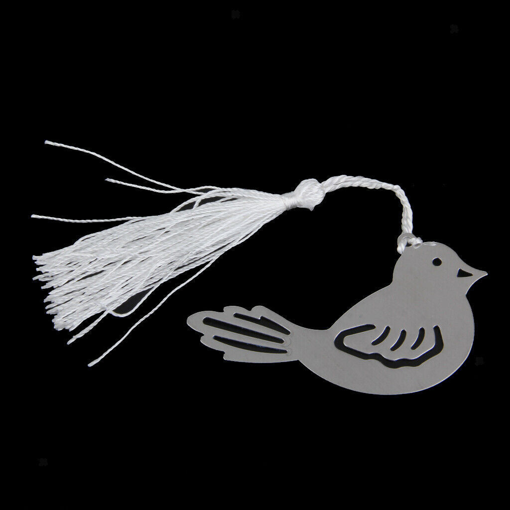 Bird Pattern Stainless Steel Bookmark Wedding Bridal Favor Guest Gift