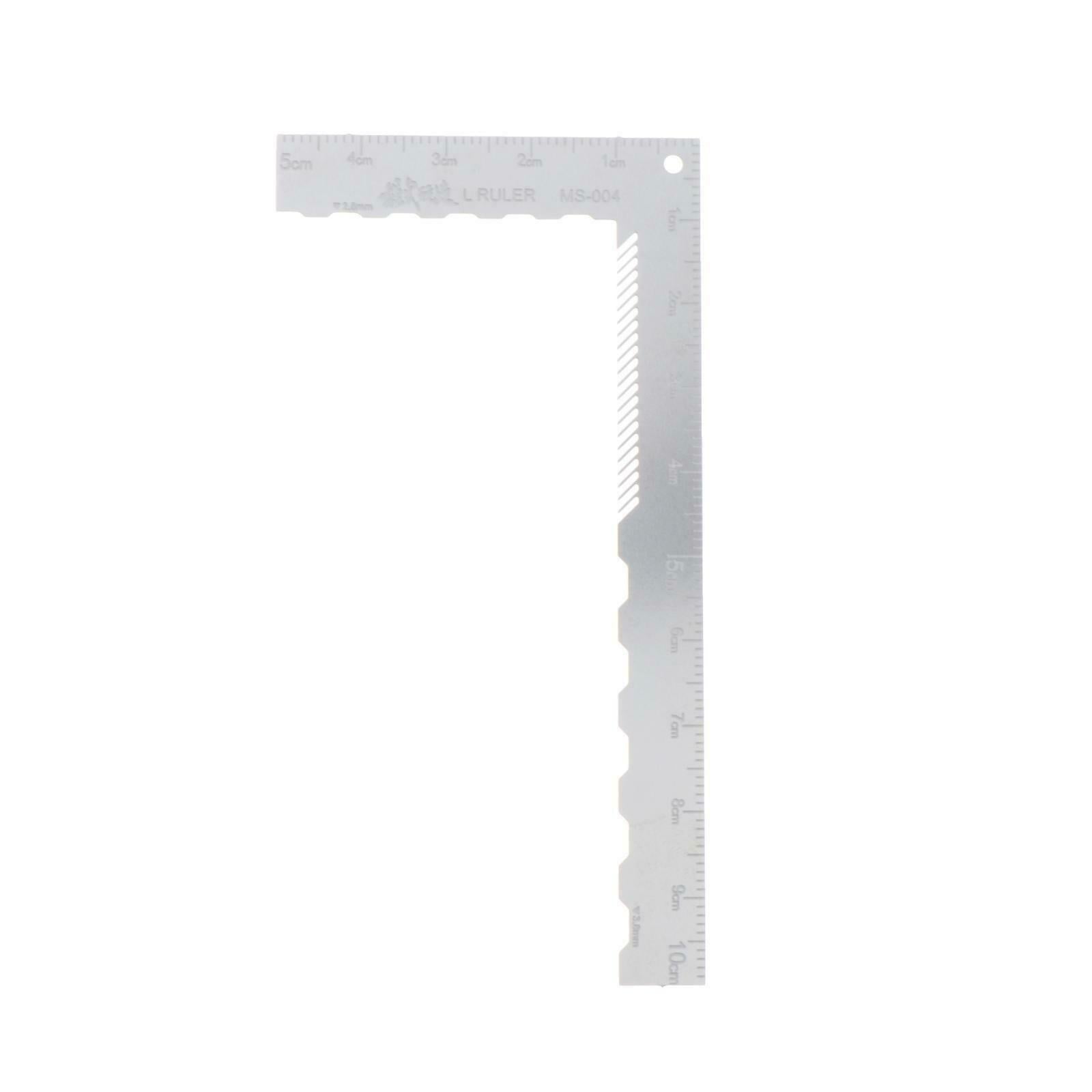Stainless Steel 90 Degree L Shape Ruler Right Angle Ruler Engineer Utensil