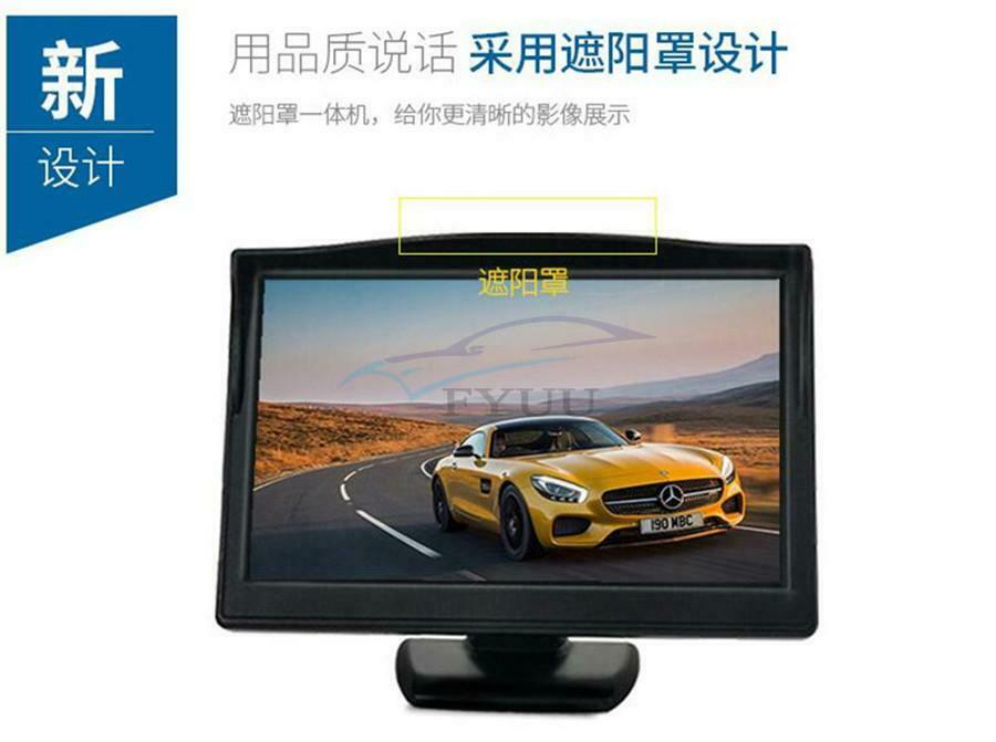 12V 800×480P 2 Ways Night Vision Car Rear View Backup Camera TFT-LCD Monitor Set